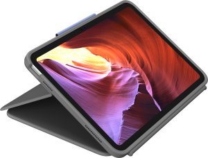 Logitech Logitech Rugged Folio - Tastatur und Foliohulle - Apple Smart connector - QWERTY - Nordisch (Danisch/Finnisch/Norwegisch/Schwedisch) - Graphite - fur Rugged Folio for iPad (10th gen) Height: 20 mm Width: 195 mm Length: 256 mm Weight: 570 g. 4