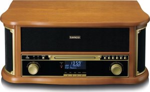 Gramofon Lenco LENCO TCD-2571 Plattenspieler Holzgeh. USB Kassette DAB+, Holz 2