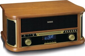 Gramofon Lenco LENCO TCD-2571 Plattenspieler Holzgeh. USB Kassette DAB+, Holz 5