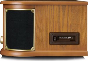 Gramofon Lenco LENCO TCD-2571 Plattenspieler Holzgeh. USB Kassette DAB+, Holz 7