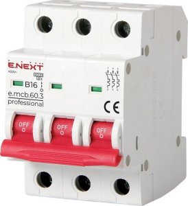 E.NEXT WYŁĄCZNIK NADPRĄDOWY MCB.PRO60 3P B16A 6KA 1