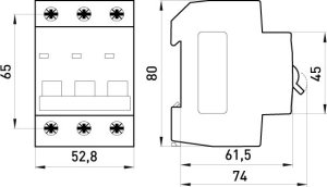 E.NEXT WYŁĄCZNIK NADPRĄDOWY MCB.PRO60 3P B16A 6KA 2