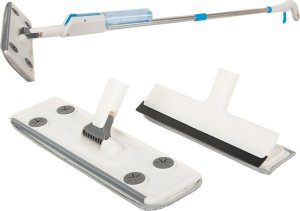 Mop Verk Mop płaski ze spryskiwaczem spray ściągaczka do okien myjka 3x nakładki 2w1 11