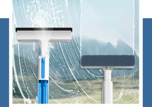 Mop Verk Mop płaski ze spryskiwaczem spray ściągaczka do okien myjka 3x nakładki 2w1 3