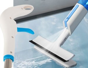 Mop Verk Mop płaski ze spryskiwaczem spray ściągaczka do okien myjka 3x nakładki 2w1 5