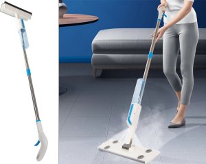 Mop Verk Mop płaski ze spryskiwaczem spray ściągaczka do okien myjka 3x nakładki 2w1 6