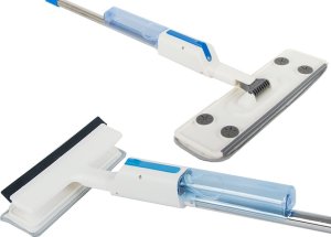 Mop Verk Mop płaski ze spryskiwaczem spray ściągaczka do okien myjka 3x nakładki 2w1 8