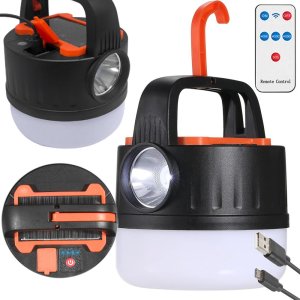 Verk Lampa kempingowa biwakowa akumulatorowa led usb turystyczna solarna hak Lampa kempingowa biwakowa akumulatorowa led usb turystyczna solarna hak 1