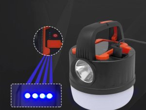 Verk Lampa kempingowa biwakowa akumulatorowa led usb turystyczna solarna hak Lampa kempingowa biwakowa akumulatorowa led usb turystyczna solarna hak 6