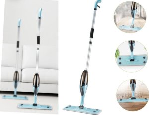 Mop Verk Mop płaski ze spryskiwaczem obrotowy solidny spray 3x nakładki mikrofibra Mop płaski ze spryskiwaczem obrotowy solidny spray 3x nakładki mikrofibra 3