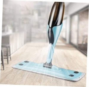 Mop Verk Mop płaski ze spryskiwaczem obrotowy solidny spray 3x nakładki mikrofibra Mop płaski ze spryskiwaczem obrotowy solidny spray 3x nakładki mikrofibra 5