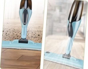 Mop Verk Mop płaski ze spryskiwaczem obrotowy solidny spray 3x nakładki mikrofibra Mop płaski ze spryskiwaczem obrotowy solidny spray 3x nakładki mikrofibra 6