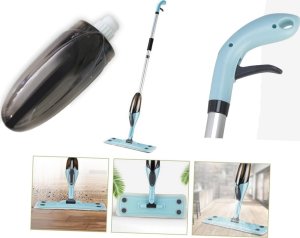 Mop Verk Mop płaski ze spryskiwaczem obrotowy solidny spray 3x nakładki mikrofibra Mop płaski ze spryskiwaczem obrotowy solidny spray 3x nakładki mikrofibra 7