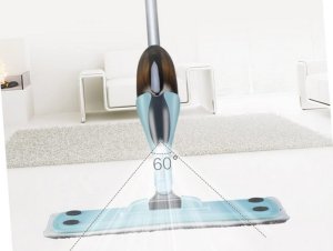 Mop Verk Mop płaski ze spryskiwaczem obrotowy solidny spray 3x nakładki mikrofibra Mop płaski ze spryskiwaczem obrotowy solidny spray 3x nakładki mikrofibra 9