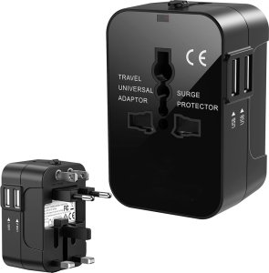 Verk Adapter przejściówka wtyczka gniazdo uk usa eu aus uniwersalna 2x usb świat Adapter przejściówka wtyczka gniazdo uk usa eu aus uniwersalna 2x usb świat 1