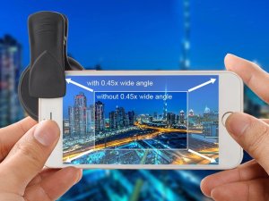 Verk Obiektyw soczewka do telefonu smartfona 2w1 0.45x 12,5x makro klips aparat Obiektyw soczewka do telefonu smartfona 2w1 0.45x 12,5x makro klips aparat 7