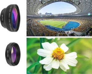 Verk Obiektyw soczewka do telefonu smartfona 2w1 0.45x 12,5x makro klips aparat Obiektyw soczewka do telefonu smartfona 2w1 0.45x 12,5x makro klips aparat 9