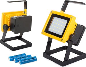 Naświetlacz Verk Halogen lampa przenośny LED 20 SMD 10W akumulator Halogen lampa przenośny LED 20 SMD 10W akumulator 9