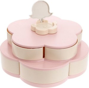 Verk Pojemnik organizer na cukierki biżuterię obrotowy 2w1 z uchwytem na telefon Pojemnik organizer na cukierki biżuterię obrotowy 2w1 z uchwytem na telefon 4