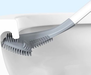 Verk Silikonowa szczotka toaletowa do toalety wc haczyk do mycia higieniczna Silikonowa szczotka toaletowa do toalety wc haczyk do mycia higieniczna 2