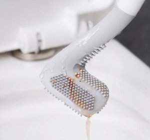 Verk Silikonowa szczotka toaletowa do toalety wc haczyk do mycia higieniczna Silikonowa szczotka toaletowa do toalety wc haczyk do mycia higieniczna 4