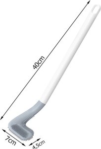 Verk Silikonowa szczotka toaletowa do toalety wc haczyk do mycia higieniczna Silikonowa szczotka toaletowa do toalety wc haczyk do mycia higieniczna 5