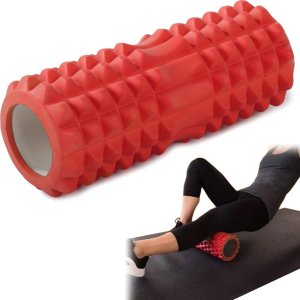 Verk Roller do masażu pleców nóg wałek crossfit masażer joga fit z wypustkami Roller do masażu pleców nóg wałek crossfit masażer joga fit z wypustkami 1