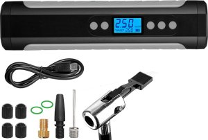 Verk Pompka akumulatorowa do roweru samochodu kompresor elektryczny 10 bar lcd Pompka akumulatorowa do roweru samochodu kompresor elektryczny 10 bar lcd 11