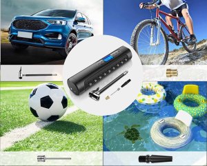 Verk Pompka akumulatorowa do roweru samochodu kompresor elektryczny 10 bar lcd Pompka akumulatorowa do roweru samochodu kompresor elektryczny 10 bar lcd 4