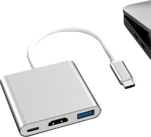 HUB USB Verk Przejściówka adapter 3w1 hub usb-c usb 3.0 hdmi 4k Przejściówka adapter 3w1 hub usb-c usb 3.0 hdmi 4k 2