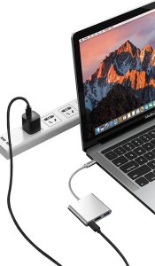 HUB USB Verk Przejściówka adapter 3w1 hub usb-c usb 3.0 hdmi 4k Przejściówka adapter 3w1 hub usb-c usb 3.0 hdmi 4k 5