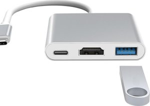 HUB USB Verk Przejściówka adapter 3w1 hub usb-c usb 3.0 hdmi 4k Przejściówka adapter 3w1 hub usb-c usb 3.0 hdmi 4k 7