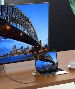 HUB USB Verk Przejściówka adapter 3w1 hub usb-c usb 3.0 hdmi 4k Przejściówka adapter 3w1 hub usb-c usb 3.0 hdmi 4k 8