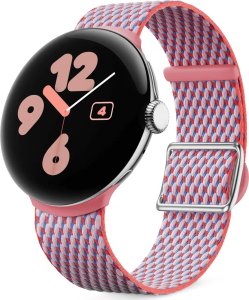 Smartwatch Pixel Watch 3 (45mm), Woven Band, Peony, WW 2