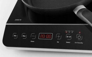 Caso Caso | Hob | Touch 3500 | Induction | Number of burners/cooking zones 2 | Touch control | Timer | Juodas | Ekranas 4