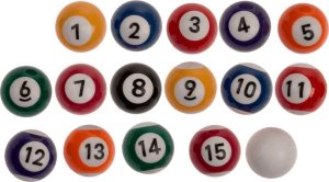 Out of the blue Drewniany Stół do Gry w Bilard, Przenośny Zestaw z Dwoma Kijami 3