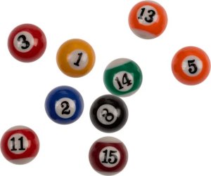 Out of the blue Drewniany Stół do Gry w Bilard, Przenośny Zestaw z Dwoma Kijami 7