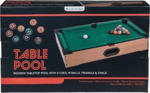 Out of the blue Drewniany Stół do Gry w Bilard, Przenośny Zestaw z Dwoma Kijami 8