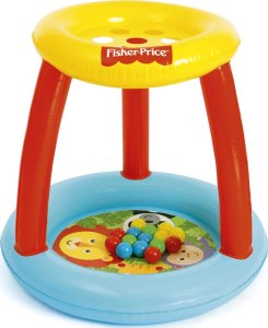 Bestway Bestway 93541 Fisher Price Basenik z daszkiem i piłkami Animal Friends 1
