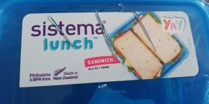 Sistema Sistema 31646 pojemnik do przechowywania żywności Kwadrat 0,45 l Niebieski 1 szt. 2