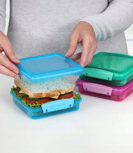 Sistema Sistema 31646 pojemnik do przechowywania żywności Kwadrat 0,45 l Niebieski 1 szt. 9