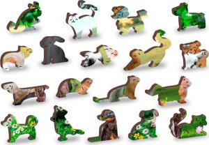 WOODEN CITY Drewniane Puzzle z figurkami  Maluchy na farmie rozm. M, 200 elementów 5