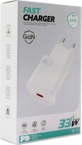 Ładowarka Vega ECOBOX ŁADOWARKA SIECIOWA TYP-C 33W GAN PD BIAŁA> 2