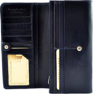 Bartex BARTEX 10272D skórzany portfel damski granat 10272D 4