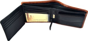 Verona VERONA Tattoo skórzany portfel męski 096M z tatuażem kotwica 096M 4