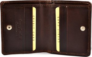 Bartex BARTEX 10098D skórzany portfel unisex RFID brązowy 10098D 2