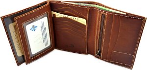 Bartex BARTEX 1019M-ID skórzany portfel męski cognac *RFID Travel 1019M-ID 5