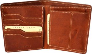 Verona VERONA Tattoo skórzany portfel męski 348M 348M 2