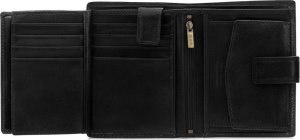 OCHNIK OCHNIK PL-190 skórzany portfel męski czarny PL-190 3