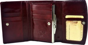 Swarovski SV 060 portfel damski z kamieniami swarovskiego  ciemna czerwień SV 060 3